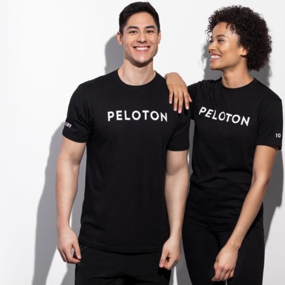 Peloton Black Century Club 100 Short Sleeve Tee L